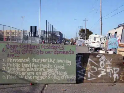 A list of demands from the residents of Wood Street Commons, courtesy Caron Creighton